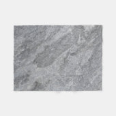Steengranietstructuur grijs steenhoudend aardewerk fleece deken (Voorkant (Horizontaal))