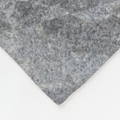 Steengranietstructuur grijs steenhoudend aardewerk fleece deken (Hoek)