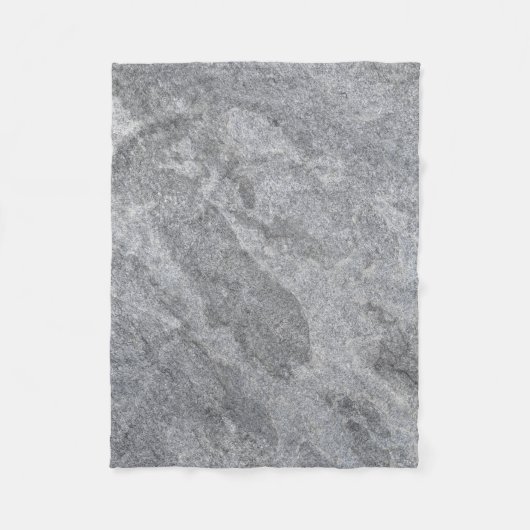Steengranietstructuur grijs steenhoudend aardewerk fleece deken (Voorkant)