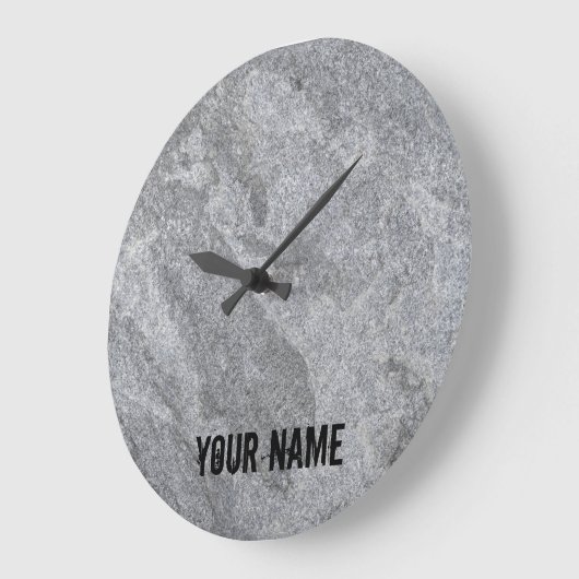 Steengranietstructuur grijs steenhoudend aardewerk grote klok (Hoek)