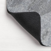 Steengranietstructuur grijs steenhoudend aardewerk muismat (Hoek)
