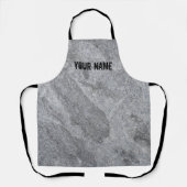 Steengranietstructuur grijs steenhoudend aardewerk schort (Voorkant)