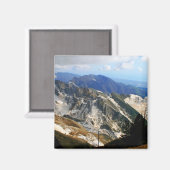 Steengroeven in wit marmer, Carrara - Italië Magneet (Voorkant / Achterkant)