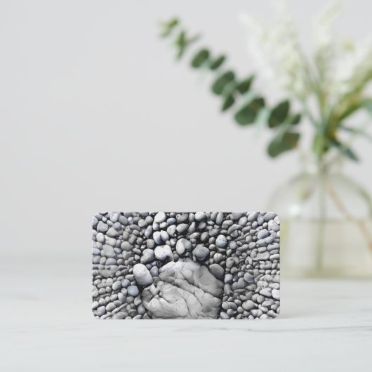 Steenhand Visitekaartje (Staand voorkant)