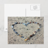 Steenhart in zand briefkaart (Voorkant / Achterkant)