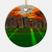 Steenhenge Standing Stones bij Sunset Keramisch Ornament (Voorkant)
