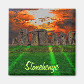 Steenhenge Standing Stones bij Sunset Magneet (Voorkant)