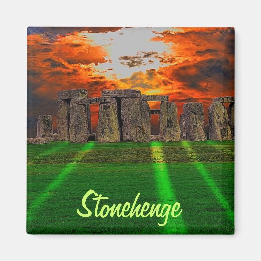 Steenhenge Standing Stones bij Sunset Magneet (Voorkant)