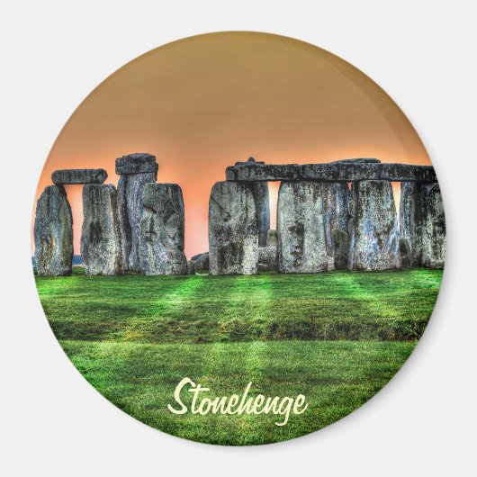 Steenhenge Standing Stones bij Sunset Magneet (Voorkant)