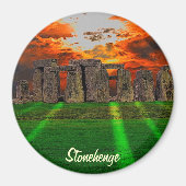 Steenhenge Standing Stones bij Sunset Magneet (Voorkant)