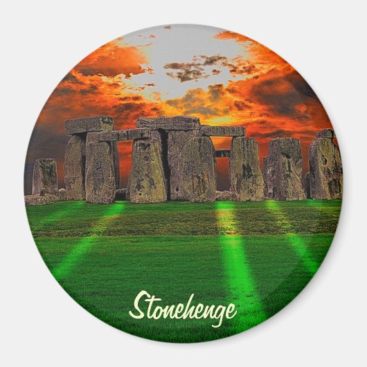 Steenhenge Standing Stones bij Sunset Magneet (Voorkant)