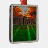 Steenhenge Standing Stones bij Sunset Metalen Ornament (Rechts)