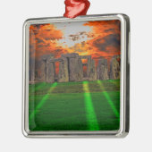 Steenhenge Standing Stones bij Sunset Metalen Ornament (Links)