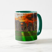 Steenhenge Standing Stones bij Sunset Mok (Voorkant rechts)