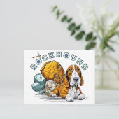 steenhond Pun Briefkaart (Staand voorkant)