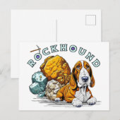 steenhond Pun Briefkaart (Voorkant / Achterkant)