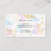 steenhoudend mineraalsteen visitekaartje (Achterkant)