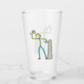 Steenhouwer Stickman Glas (Achterkant)