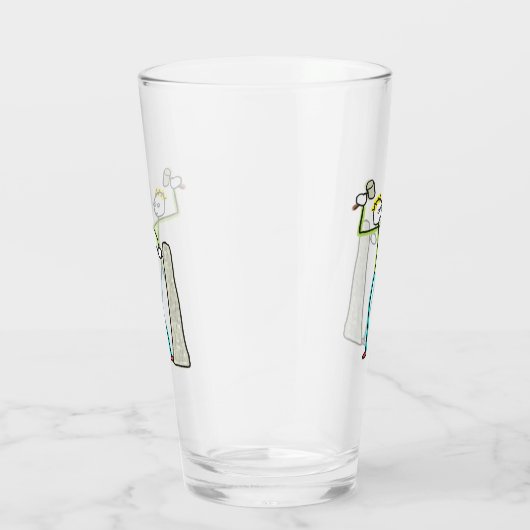 Steenhouwer Stickman Glas (Rechts)