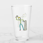 Steenhouwer Stickman Glas (Voorkant)