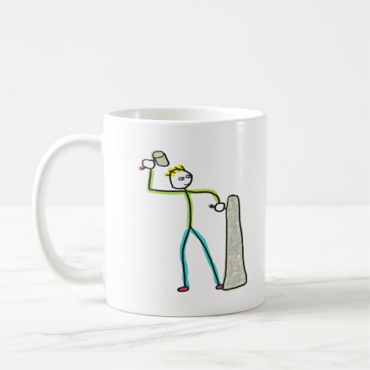 Steenhouwer Stickman Koffiemok (Links)