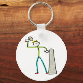 Steenhouwer Stickman Sleutelhanger (Achterkant)