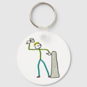 Steenhouwer Stickman Sleutelhanger (Achterkant)