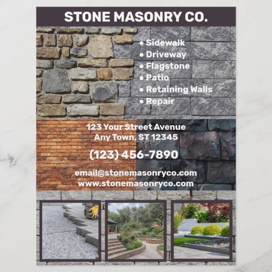 steenhouwerij flyer (Voorkant)