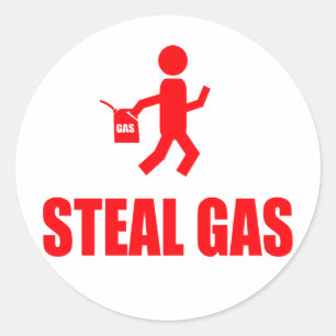 Steenkas Ronde Sticker