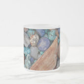 Steenkleurige rotswieg maakt natuurlijke textuur m matglas koffiemok (Voorkant rechts)