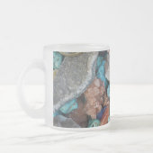 Steenkleurige rotswieg maakt natuurlijke textuur m matglas koffiemok (Links)