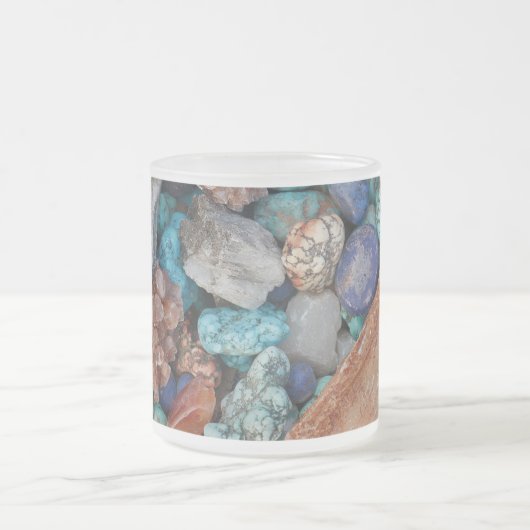 Steenkleurige rotswieg maakt natuurlijke textuur m matglas koffiemok (Center)