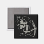 STEENKOLENMIJNER MAGNEET (Voorkant / Achterkant)