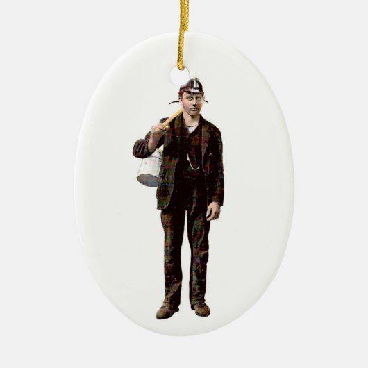 Steenkool 1910 keramisch ornament (Voorkant)