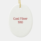 Steenkool 1910 keramisch ornament (Achterkant)