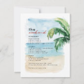 Steenkool Bachelorette Weekend Itinerary and Party Kaart (Achterkant)