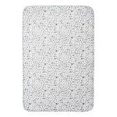 Steenkool Confetti Aquarel Stippen Badmat (Voorkant Verticaal)