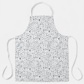 Steenkool Confetti Waterverf Stippen Keuken Schort (Voorkant)