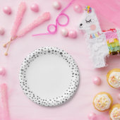 Steenkool Confetti Waterverf Stippen Papieren Bord (Feest)