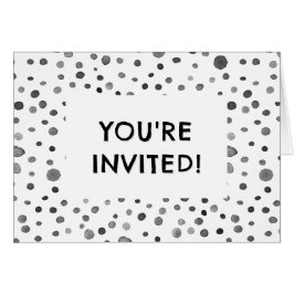 Steenkool Confetti Waterverf Stippen Verjaardag Ui