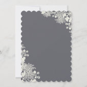 steenkool en huwelijksuitnodigingen kaart (Achterkant)