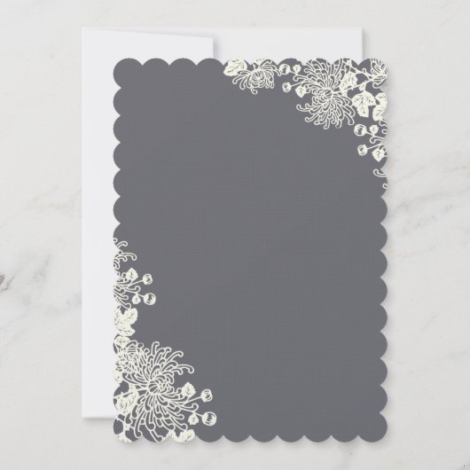  steenkool en huwelijksuitnodigingen kaart (Achterkant)