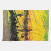 Steenkool (F437) Van Gogh Fine Art Theedoek (Horizontaal)