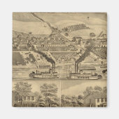 Steenkool in Davosburgh Magneet (Voorkant)