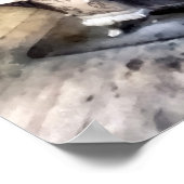 Steenkool in Kitchen Poster (Hoek)