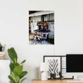 Steenkool in Kitchen Poster (Thuiskantoor)