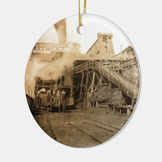 Steenkool in mijn Gaston Keramisch Ornament (Links)