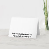 Steenkool in uw voorraadkaart feestdagen kaart (Achterkant)