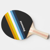 Steenkool Nightfall Gestreept met Naam Tafeltennisbatje (Zijkant)