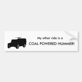 Steenkool Power Hummer Bumpersticker